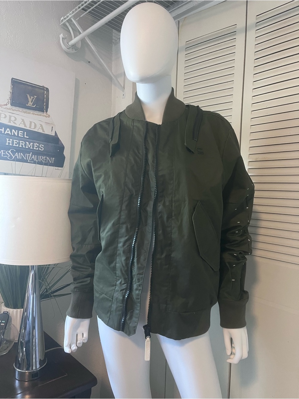 G-Star Raw Army Green Bomber Jacket Men’s S Slim Fit‎